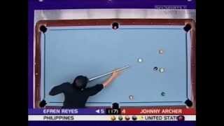 Efren Reyes vs Johnny Archer 2003 World Pool Championship [upl. by Desdamona932]