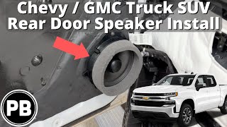 2019  2024  Chevy  GMC Truck Rear Speaker Install [upl. by Asalocin]