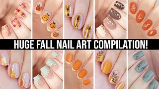 NAIL ART DESIGNS  BEST FALL MINIMALIST NAIL ART COMPILATION [upl. by Sinnoda237]