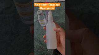 Rice Water Toner for Open Poses at Home  Homemade Rice Toner skincare beautytips [upl. by Raynata]