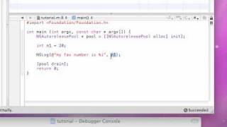 Objective C Programming Tutorial  3  Variables [upl. by Reinal]