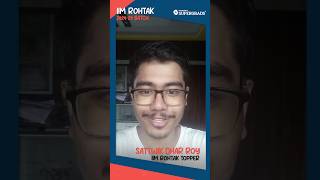 Toppers Strategy to Crack IPMAT Exams 🎯 Meet Our IPM Rohtak Topper Sattwik Dhar Roy  shorts [upl. by Elletsirhc234]