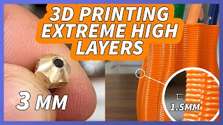 3D Printing extreme high layers [upl. by Amrac]