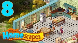 HOMESCAPES STORY WALKTHROUGH  PART 8 GAMEPLAY  OPENING KITCHEN [upl. by Allertse]