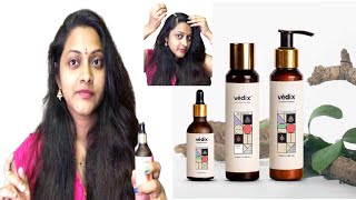 Vedix Honest Review  India’s First Customized Ayurvedic Hair Care Regime  Vedix Hair products [upl. by Oidualc]