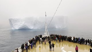 Antarctica Cruise Ship Visits Big Iceberg antarcticacruise [upl. by Auof]