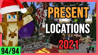 9494 Hypixel Lobby Present Locations 2021 [upl. by Annair574]