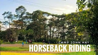 HORSEBACK RIDING  CAMP JOHN HAY  BAGUIO CITY PHILIPPINES [upl. by Assilla727]