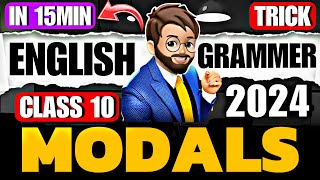 MODALS class 10🔥 Class 10 English Grammar One Shot  Tips amp Tricks  Modals One Shot [upl. by Niddala]