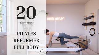 Pilates Reformer  Intermediate  Full Body [upl. by Enneiviv]