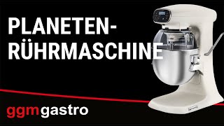 Planetenrührmaschine  12 Liter  mit Display amp Beleuchtung  Hellelfenbein  PRMF12H  GGM Gastro [upl. by Eldwun66]