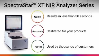 SpectraStar™ XT NIR Analyzer Series Plug amp play solutions for lab amp atline compositional analysis [upl. by Rainwater]