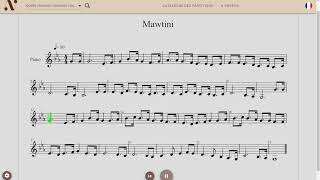 Mawtini  موطني Partition  Music Sheet  نوتة [upl. by Dole]