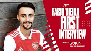 Welcome to The Arsenal Fabio Vieira  First Interview [upl. by Araas]