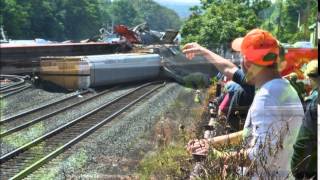 NORFOLK SOUTHERN DERAILMENT IN ALTOONA [upl. by Eileme]