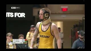 125lbs Noah Surtin Missouri vs Jace Schafer West Virginia [upl. by Eiramesor]