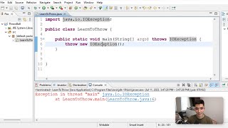 Throw And Throws In Java Tutorial 48 [upl. by Refanej438]