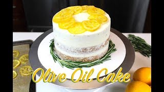 Olive Oil Cake Recipe  CHELSWEETS [upl. by Adias]