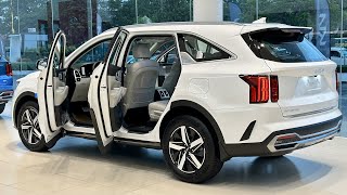 2023 Kia Sorento 35L White Color  Luxury SUV 7 Seats  Exterior and Interior Details [upl. by Gabbey]