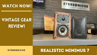 Vintage Realistic Minimus 7 speaker review [upl. by Polinski]