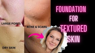 Textured Skin  How to get SMOOTH Foundation DRY amp OILY [upl. by Krenek]