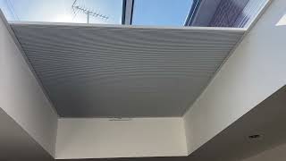 Lex Blinds  How to cover skylight with electric pleated blinds [upl. by Ramuk]