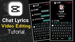 How To Make Messenger Chat Lyrics in Capcut  New Trending Chat Lyrics Video Editing in Capcut [upl. by Posner453]