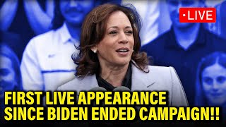 LIVE VP Kamala Harris FIRST APPEARANCE Since News [upl. by Lari]