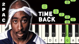 Time Back Song  2PAC  Piano tutorial  Piano Notes  Piano Online pianotimepass timeback 2pac [upl. by Nylasej369]