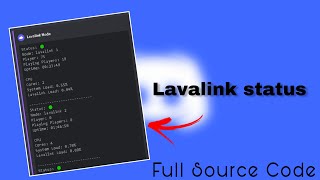 Lavalink Live status in your Discord server  discordjs discord [upl. by Keldon467]