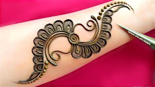 New stylish mehndi design  easy arabic mehndi design  mehndi ka design  mehndi design  mehndi [upl. by Stovall]