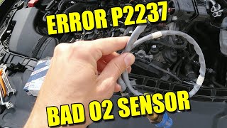 How to Diagnose and Replace O2 Sensor Lambda Probe on Audi A6 C7 P2237 S1 B1 [upl. by Heck]