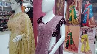 how to wear saree l how to wear printed saree l kathpadar saree l tissue silk saree sareesilkfabri [upl. by Wittie652]