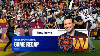 Tony Romo compares Jayden Daniels to Patrick Mahomes after EPIC Hail Mary to beat Bears  Game Recap [upl. by Arundell87]