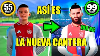 ASÍ ES LA NUEVA CANTERA EN MODO CARRERA FC 25 [upl. by Ahsinrac]