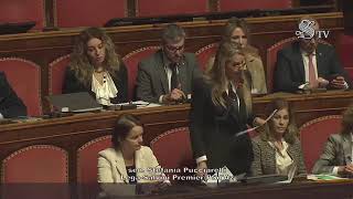 Pucciarelli  Intervento in Senato 100124 [upl. by Jandel]