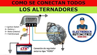 CONEXIONES DE LOS DIFERENTES TIPOS DE ALTERNADORES 🚗🚗🚗 [upl. by Lusty]