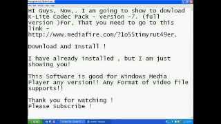 Download KLite Codec Pack  Full Version MediaFire Link [upl. by Ybrik]