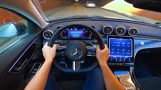 2022 Mercedes Benz CClass C180 AMG  pov test drive [upl. by Dunlavy]