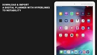 Notability Planners with Hyperlinks → how to import and use them [upl. by Senhauser299]