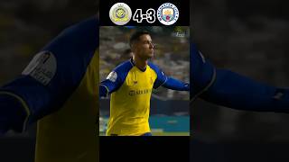 CR7 Epic Comeback Al Nassr vs Manchester City Goals amp Highlights youtube football shorts [upl. by Neimad]