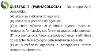 QUESTÕES COMENTADAS DE CONCURSOS BIOMÉDICOS  FARMACOLOGIA 2 [upl. by Huckaby]