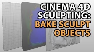 Cinema 4D Sculpting Tutorial Bake Objects [upl. by Nanette]