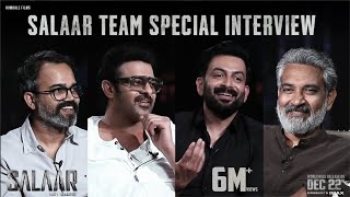 Salaar Team Special Interview with SS Rajamouli  Prabhas  Prithviraj  Prashanth Neel [upl. by Elleryt]