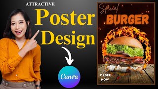 How can create a poster desnigeasydesign canvatutorial posterdesign attractive posterdesing [upl. by Reitrac224]