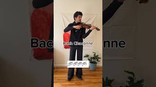 Bach Partita no2 in D minor Chaconne violin classical newyork bach bachpartita shorts [upl. by Novyad]