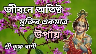 জীবনে অতিষ্ট মুক্তির একমাত্র উপায়  শ্রীকৃষ্ণের বাণী  lord krishna quotes  bangla Motivation [upl. by Ettedanreb]