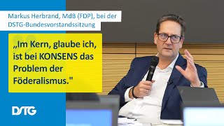 Schwachstellen amp Chancen des Projekts KONSENS  Markus Herbrand bei der DSTG Bundesvorstandssitzung [upl. by Ahtis305]