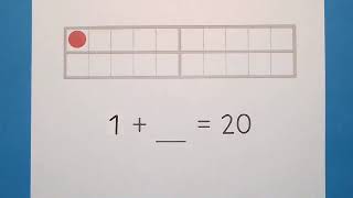 Ergänzen bis 20 am Zwanzigerfeld Teil 3  Mathe  Grundschule  Klasse 1  einfach üben [upl. by Edaj]