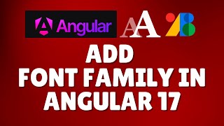 How to add font family in Angular 17 [upl. by Edmunda]